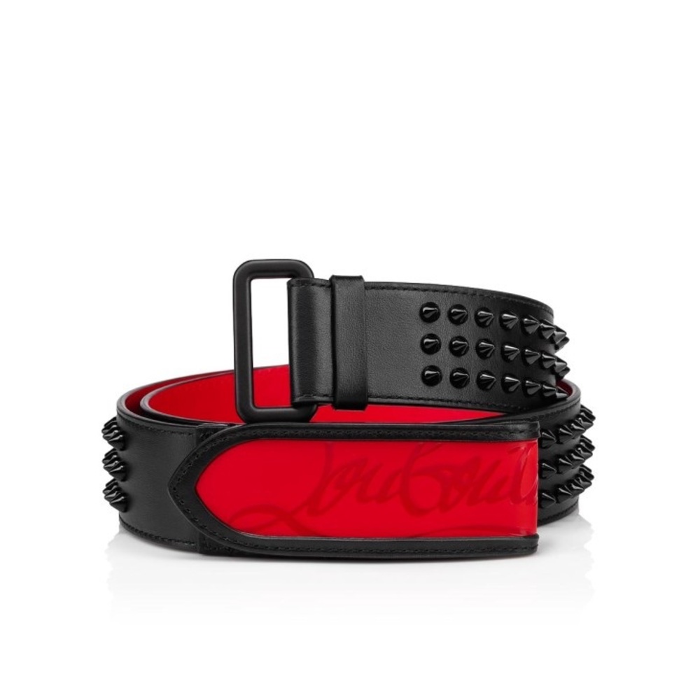 Worn 2x christian loubi belt size 95/38 black and red